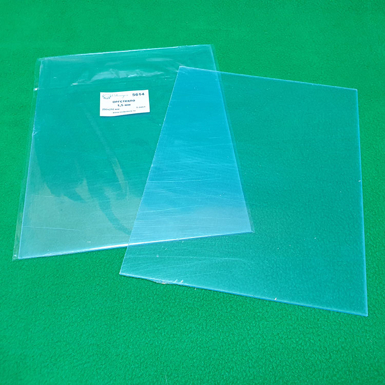 Оргстекло Свмодель прозрачное лист 1,5 мм 200х250 мм СВ5614