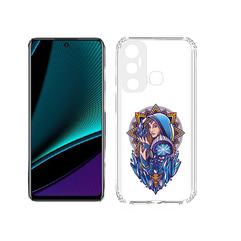 

Чехол MyPads Tocco для Infinix Hot 11s кристал мейден дота 2, Прозрачный, Tocco