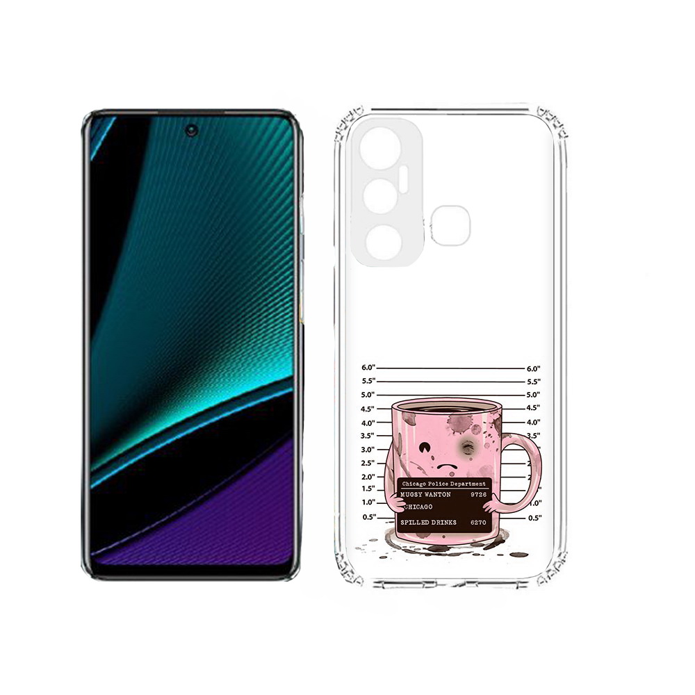 

Чехол MyPads Tocco для Infinix Hot 11s кружка, Прозрачный, Tocco