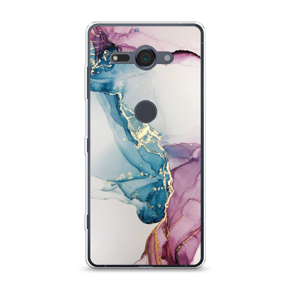 

Чехол для Sony Xperia XZ2 Compact "Розовые разводы рисунок", 52950-3