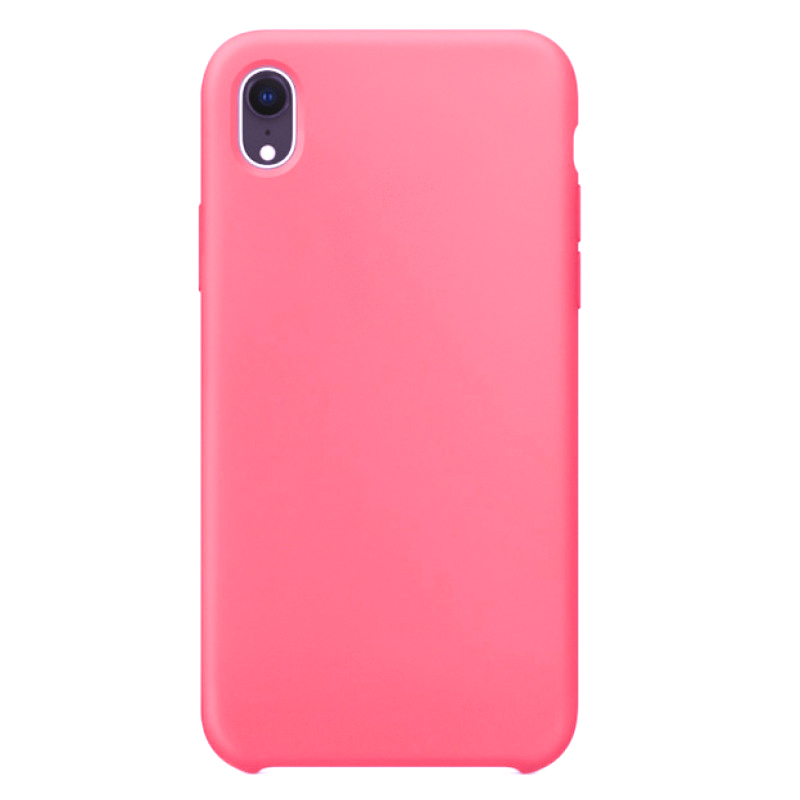 фото Силиконовый чехол silicone case для iphone xr, розовый grand price