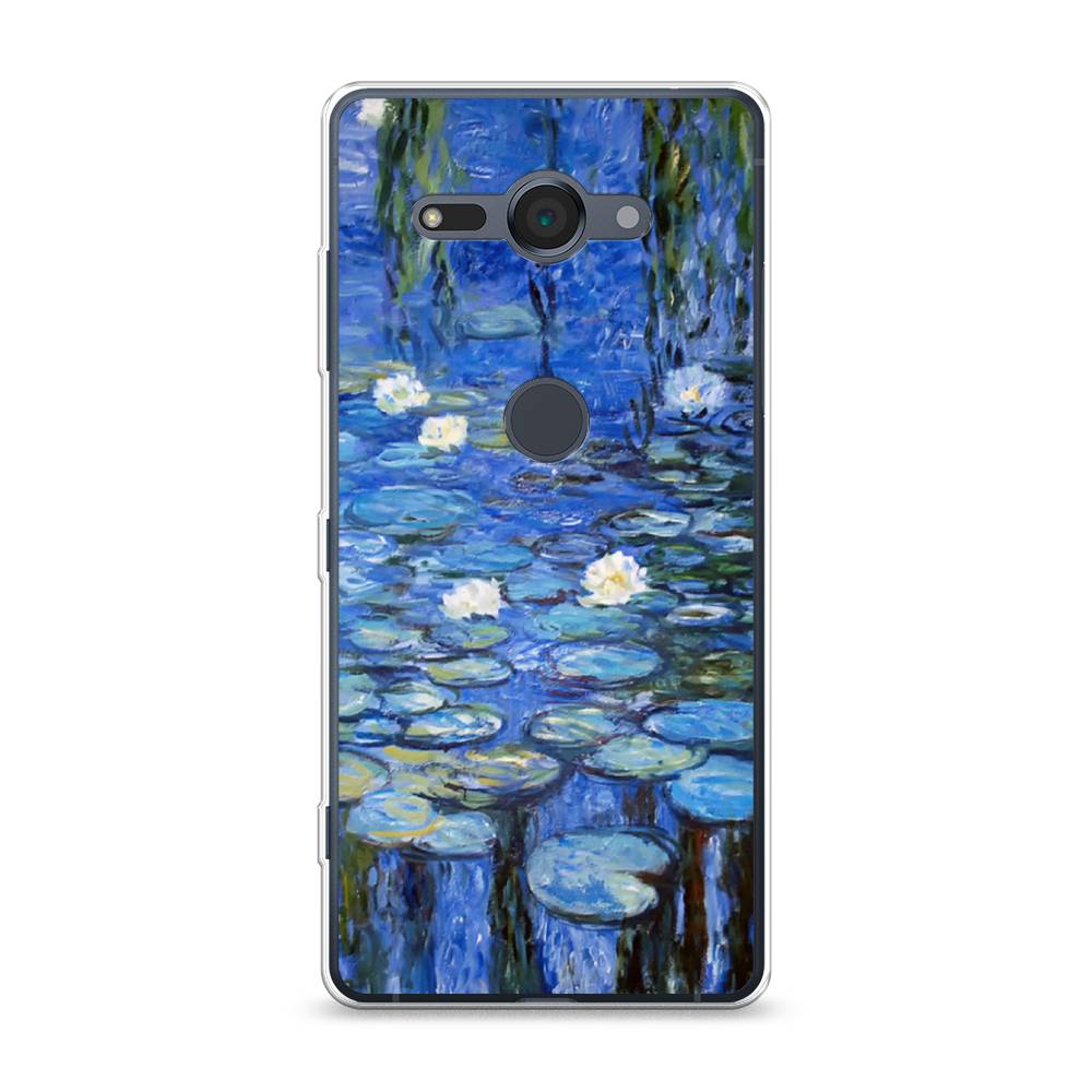 

Чехол для Sony Xperia XZ2 Compact "Нарисованный пруд", Синий;зеленый, 52950-4