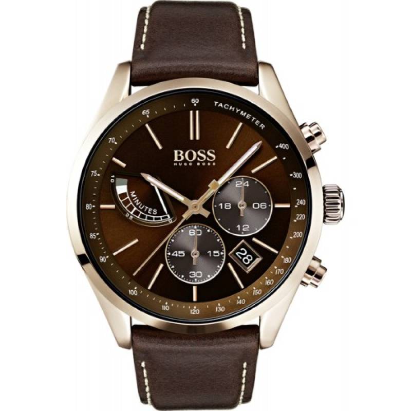 

Наручные часы мужские HUGO BOSS HB1513605 коричневые, HB1513605