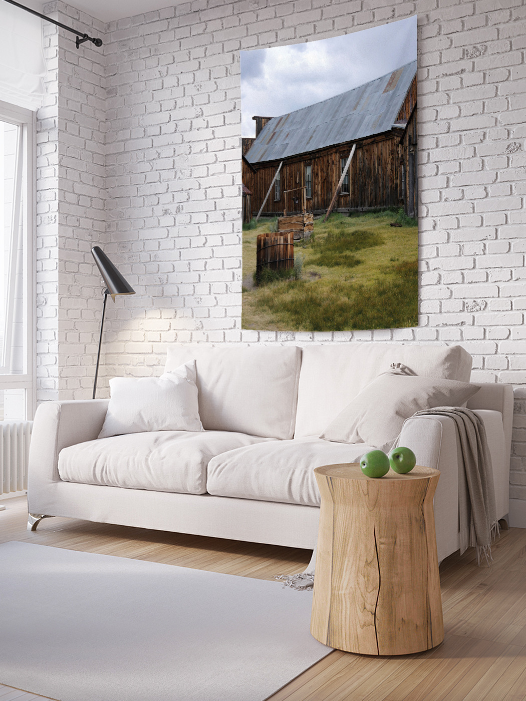 

Вертикальное фотопанно на стену JoyArty Деревянный сарай 150x200 см, Деревянный сарай