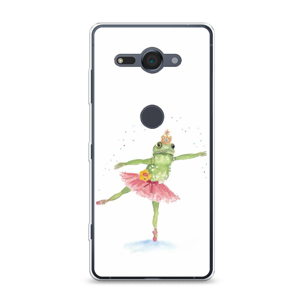 

Чехол для Sony Xperia XZ2 Compact "Лягушка-балерина", Зеленый, 52950-4
