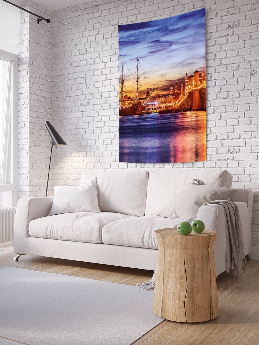 

Вертикальное фотопанно на стену JoyArty Яркие огни на воде 150x200 см, Яркие огни на воде
