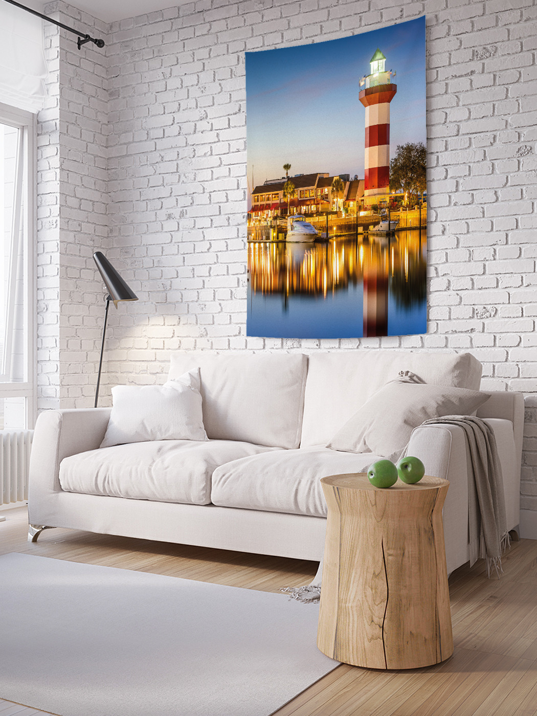 

Вертикальное фотопанно на стену JoyArty Отражение маяка 150x200 см, Отражение маяка
