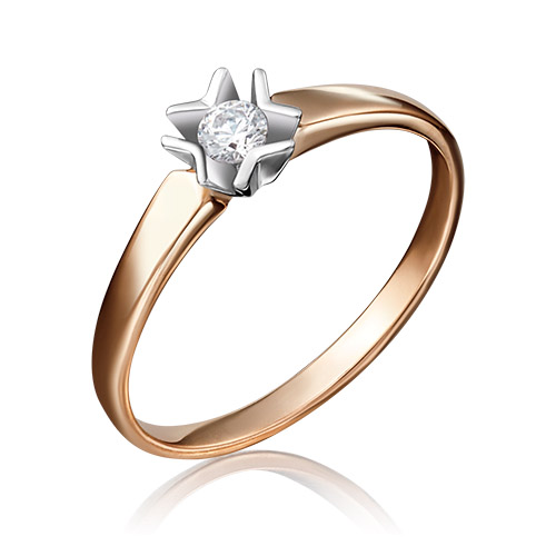 

Кольцо из золота с бриллиантом р. 16 PLATINA jewelry 01-5145-00-101-1111-30, 01-5145-00-101-1111-30