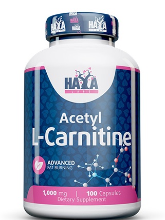 L-карнитин Haya Labs Acetyl L-Carnitine (Ацетил L-Карнитин) 1000 мг 100 капсул