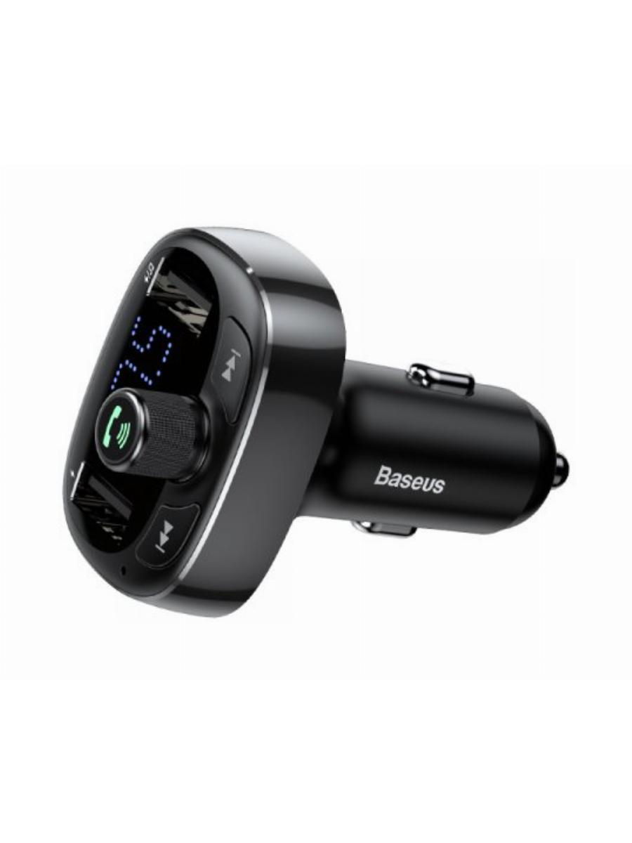 

Автоадаптер 3.4A 2USB+Bluetooth/FM модулятор Baseus Black