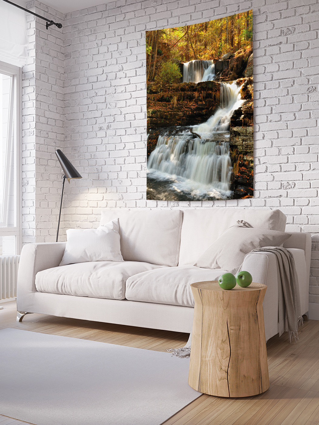 

Вертикальное фотопанно на стену JoyArty Лесной водопад 150x200 см, Лесной водопад