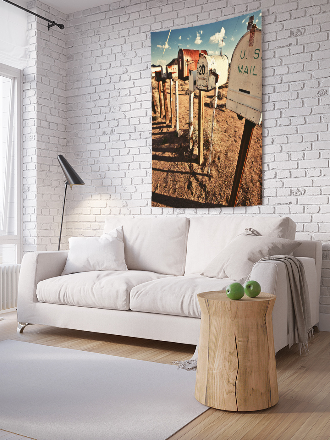 

Вертикальное фотопанно на стену JoyArty Почтовые ящики 150x200 см, Почтовые ящики