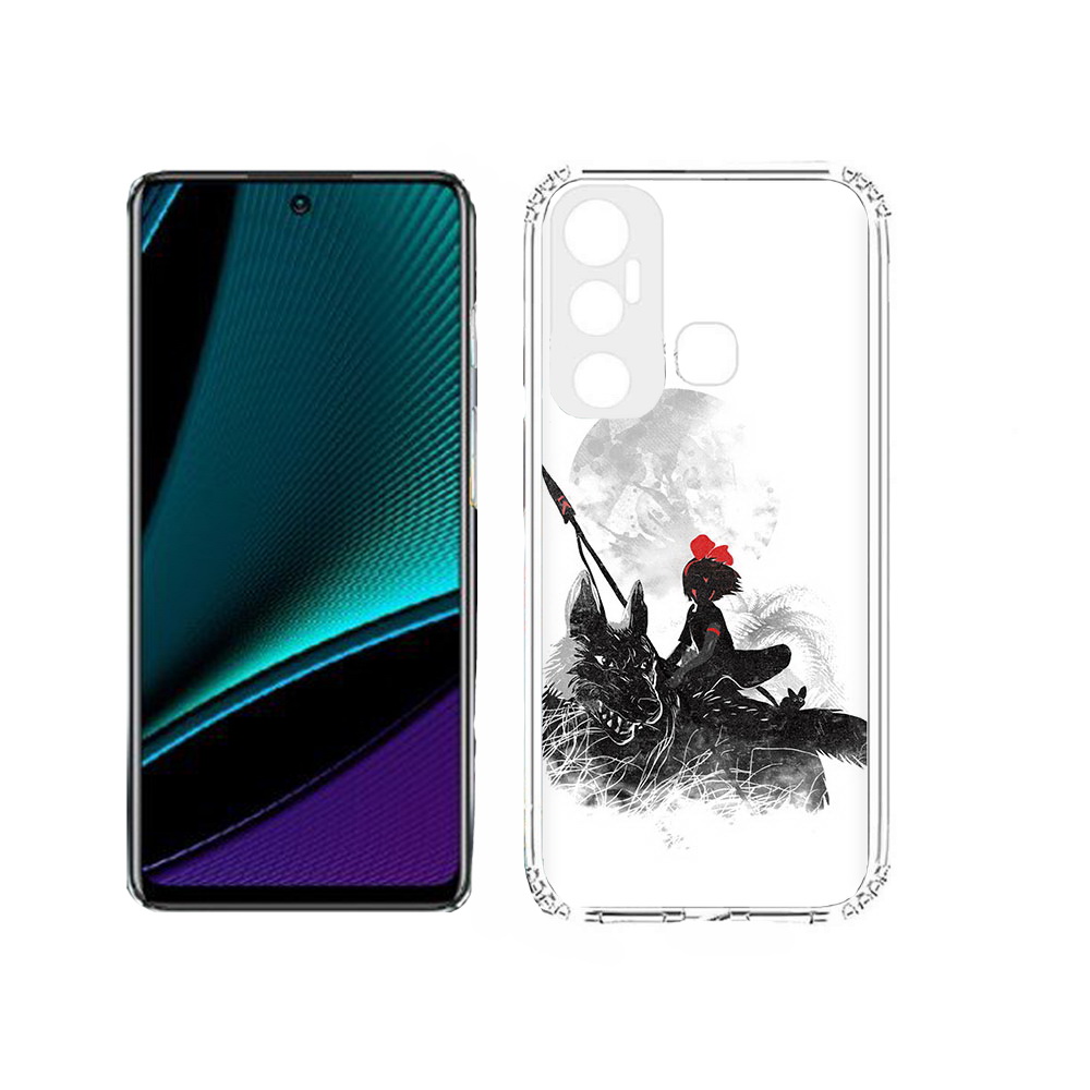 

Чехол MyPads Tocco для Infinix Hot 11s мононоке, Прозрачный, Tocco