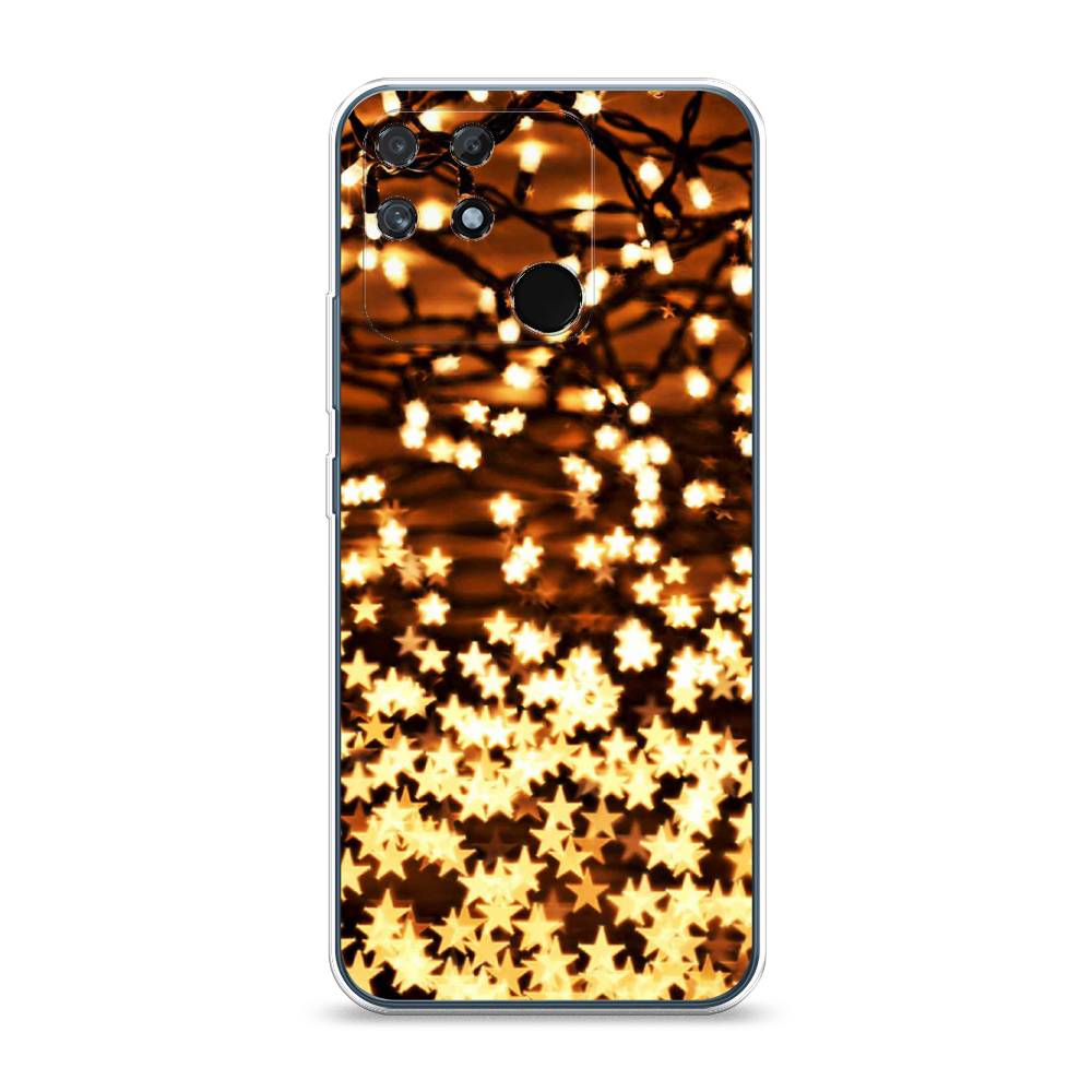 

Чехол на Realme Narzo 50A "Новогодняя гирлянда", Золотистый, 258450-5