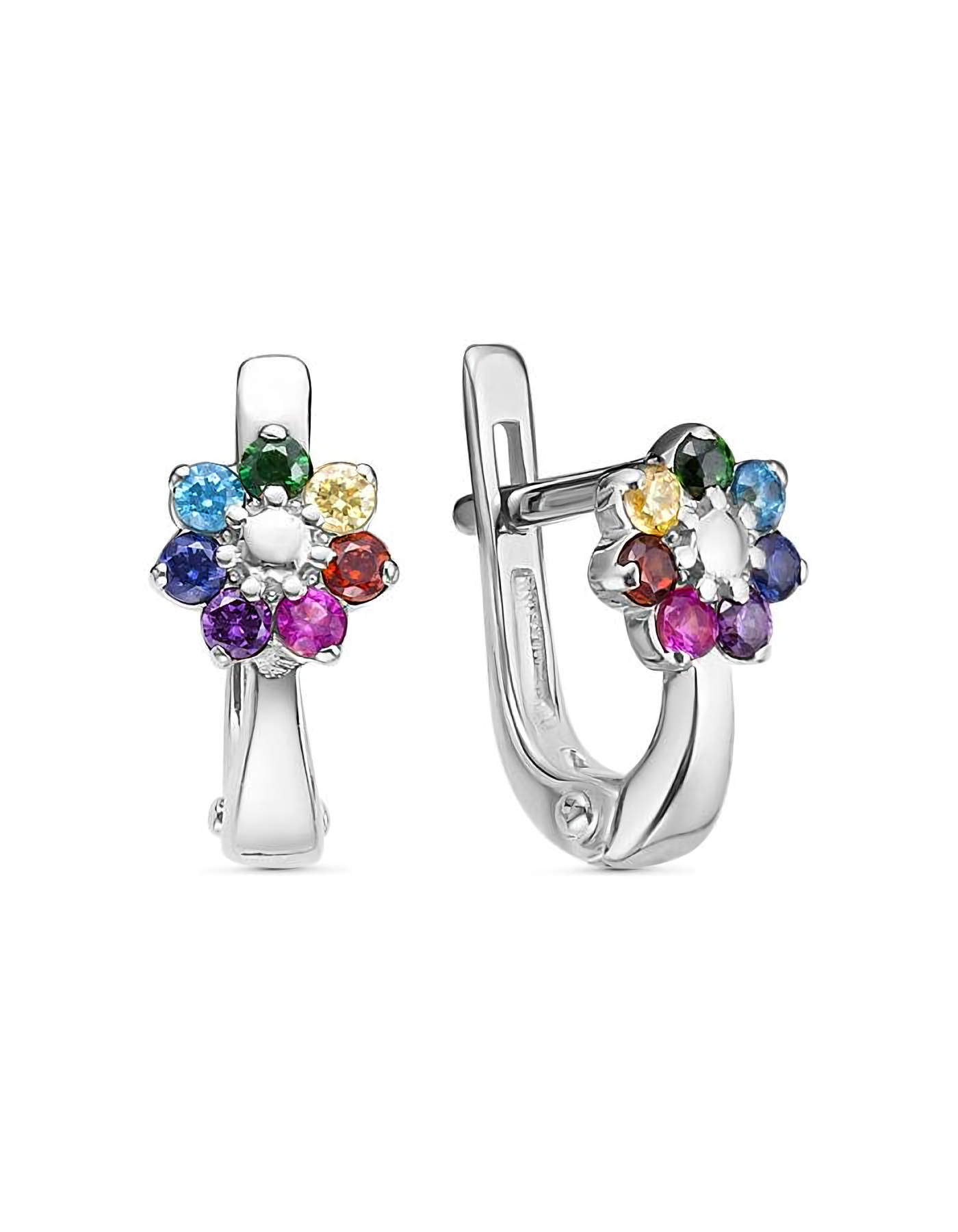 

Серьги из серебра TEO MAORI 8с120705-1, фианит, 8с120705-1