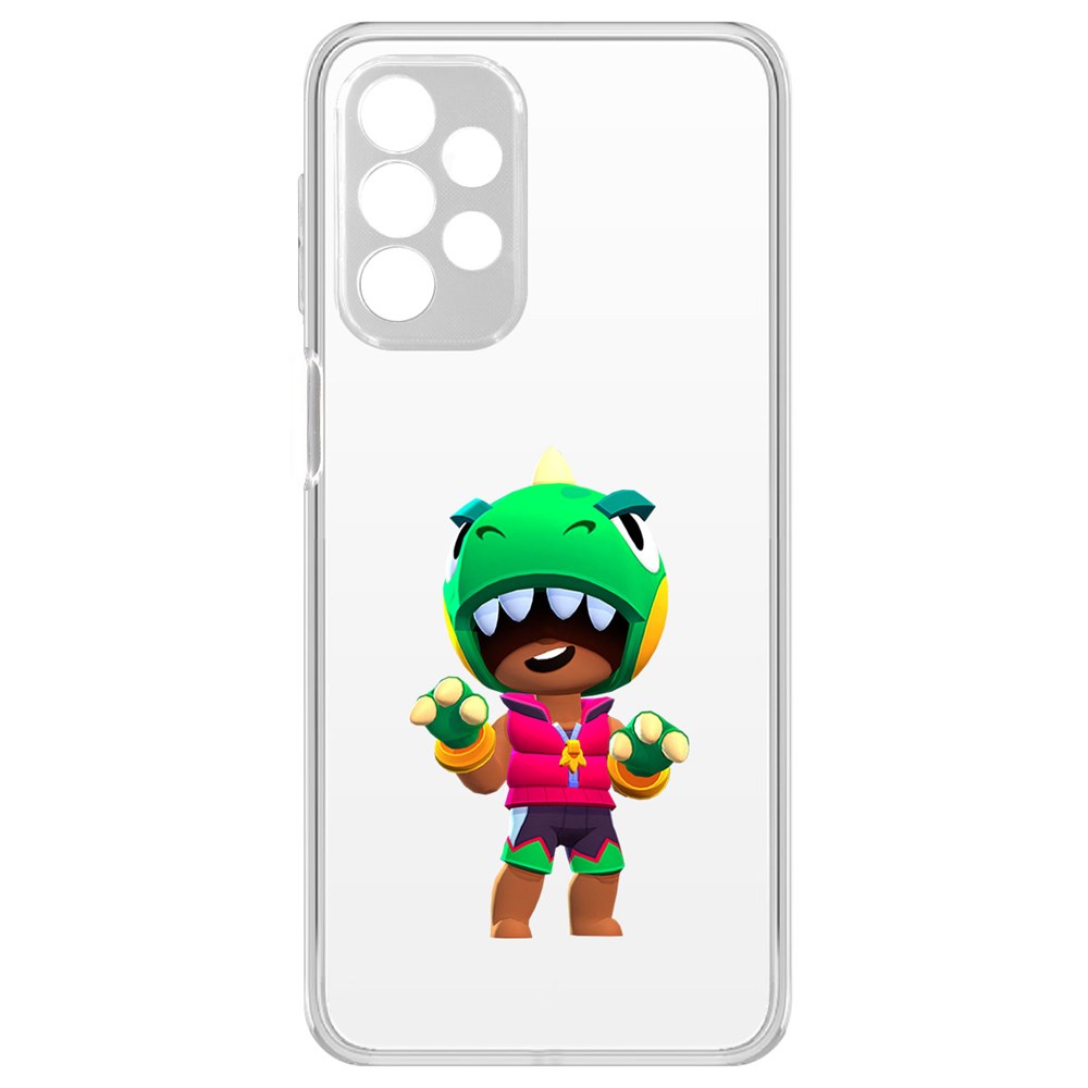 

Чехол-накладка Brawl Stars-Дино Леон для Samsung Galaxy A23 (A235), Прозрачный