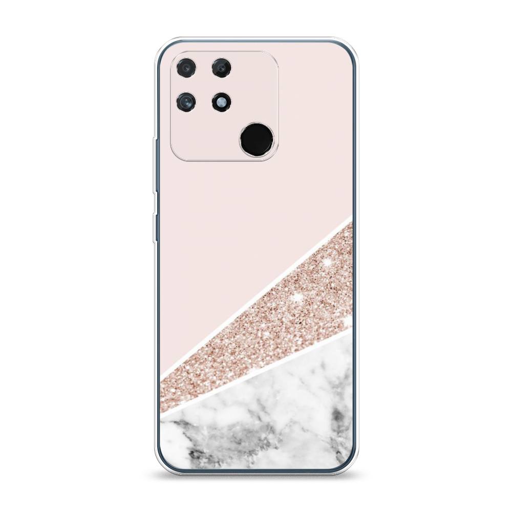 

Чехол на Realme Narzo 50A "Блестящий розовый мрамор", 258450-3