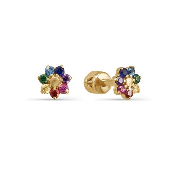 

Серьги пусеты из серебра TEO MAORI 8сп050157, фианит, 8сп050157