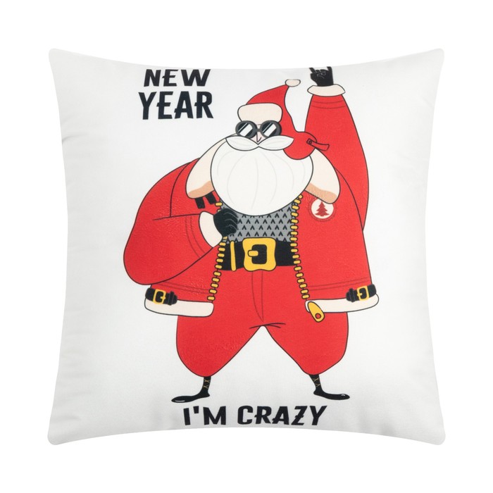 

Подушка Этель "Crazy", 40*40 см, 100% п/э, велюр, Разноцветный