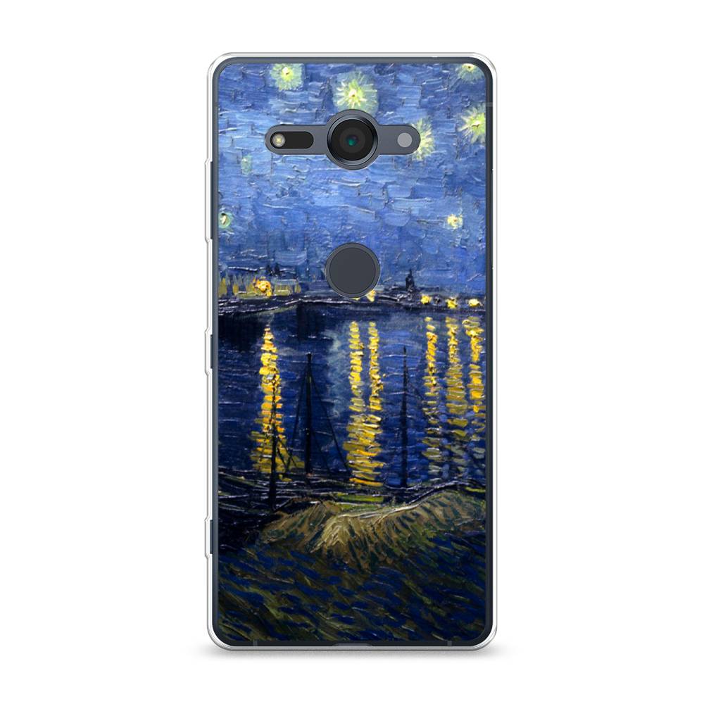 

Чехол для Sony Xperia XZ2 Compact "Звездная ночь над Роной", Синий;желтый, 52950-4