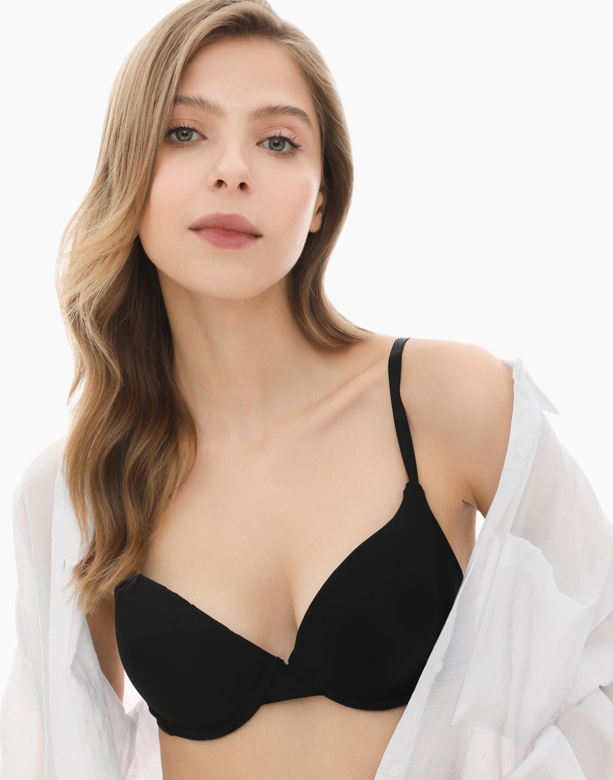 

Бюстгальтер женский Gloria Jeans GUW008357 черный 70-AA, GUW008357