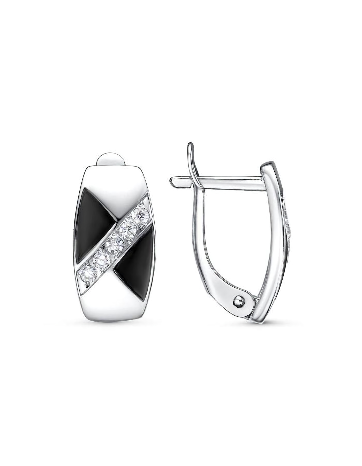 

Серьги из серебра TEO MAORI 833814896Пл, фианит, 833814896Пл