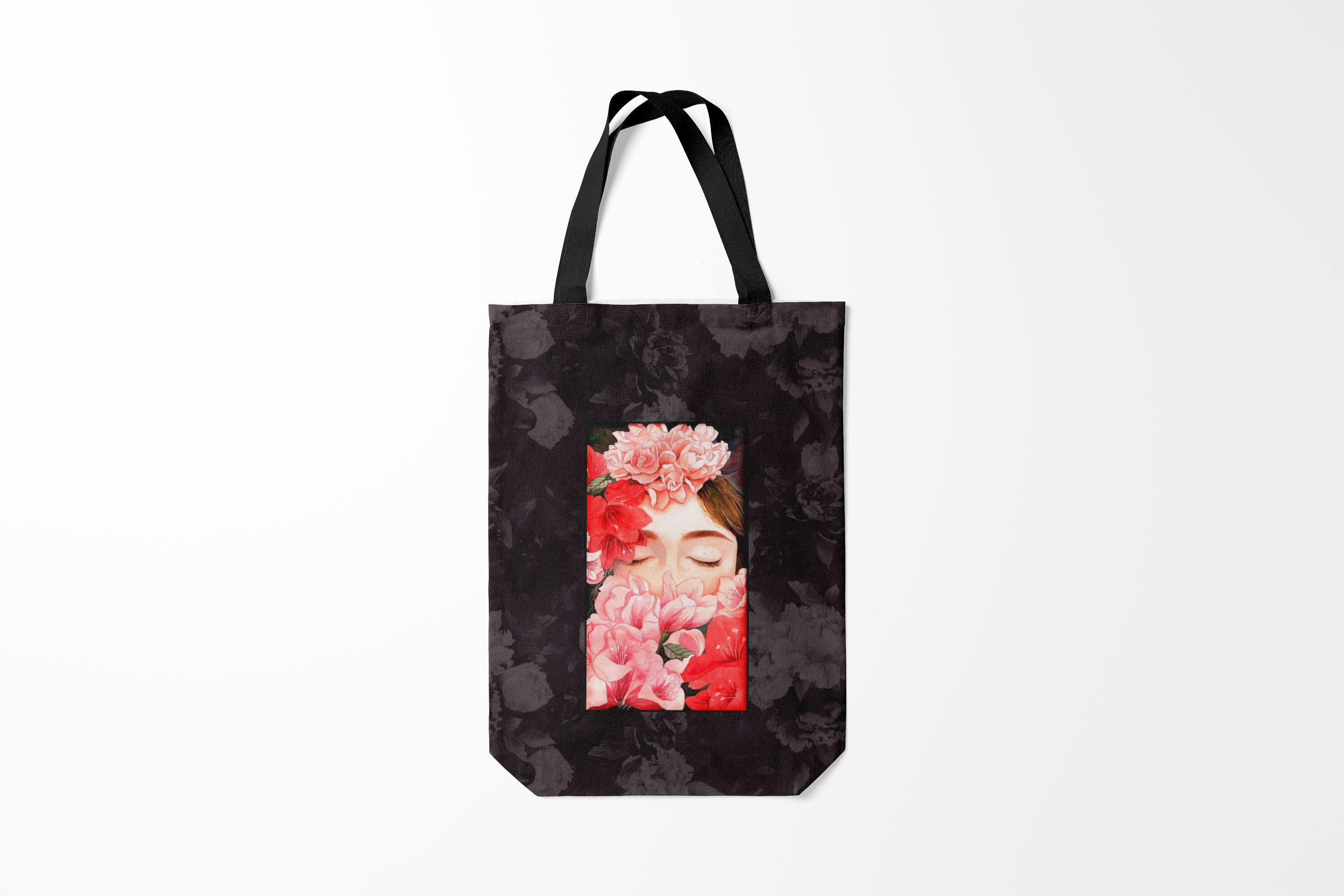 

Сумка шoппер унисекс Burnettie 8 марта Flowers girl, черный, 8 марта Flowers girl