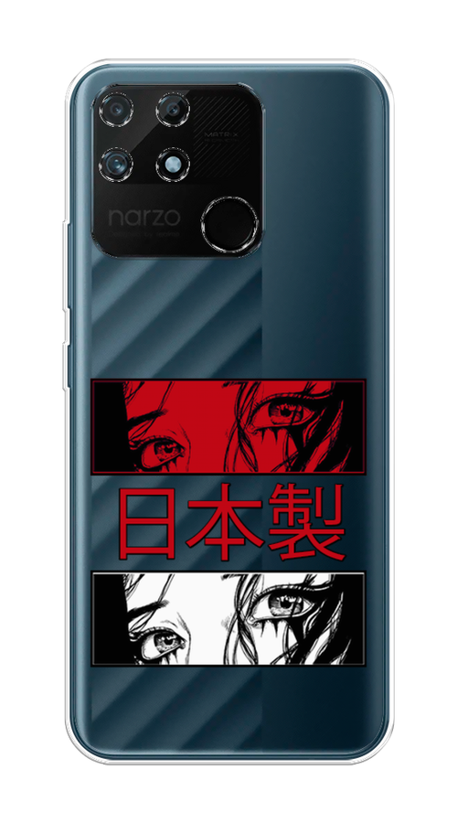 

Чехол на Realme Narzo 50A "Аниме глаза манга", Красный;белый;черный, 258450-4