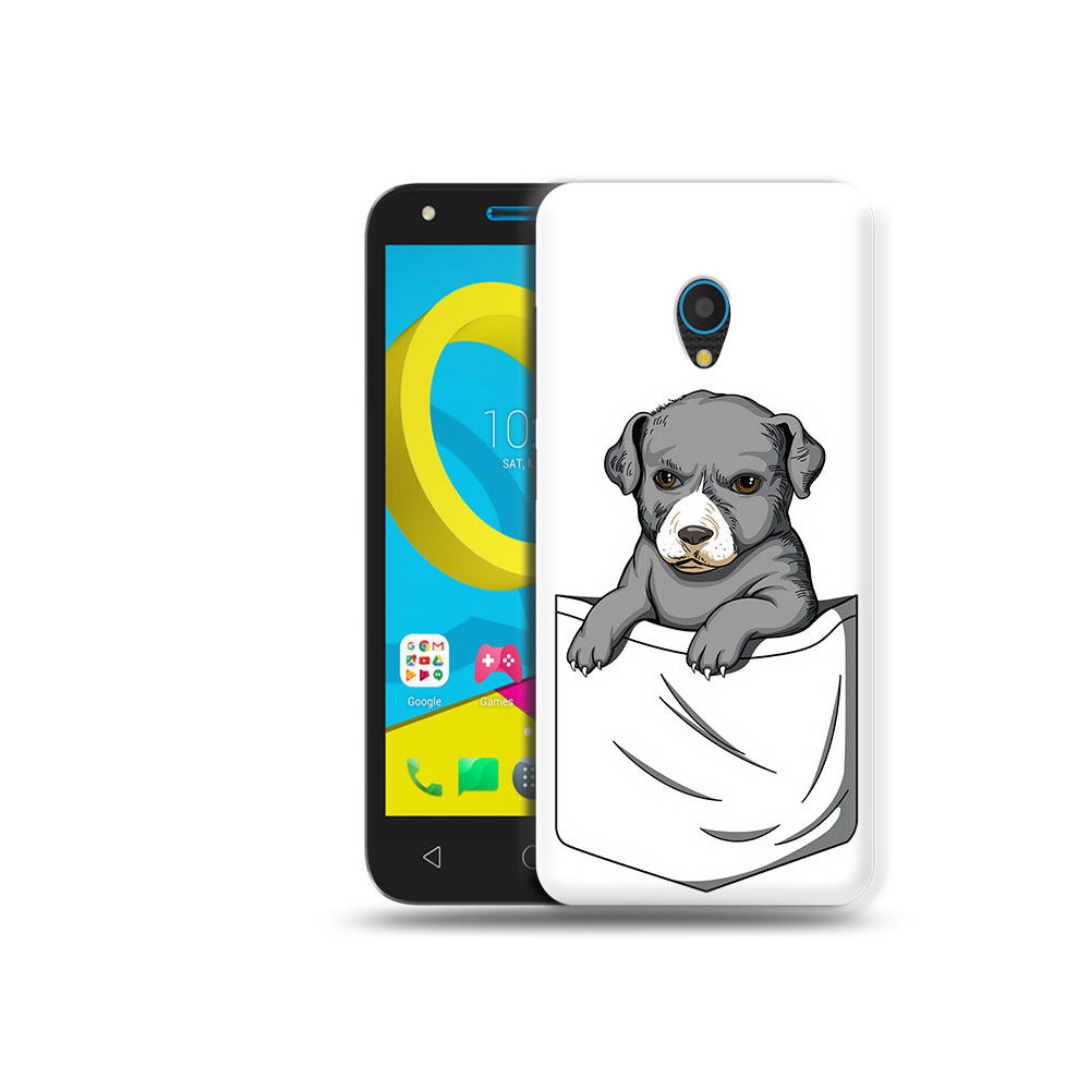 

Чехол MyPads Tocco для Alcatel U5 5047D собачка в кармане (PT134046.676.611), Tocco