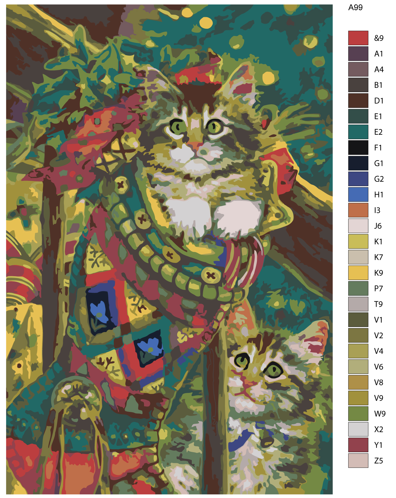 

Картина по номерам, Живопись по номерам, 80 x 120, A99, A99