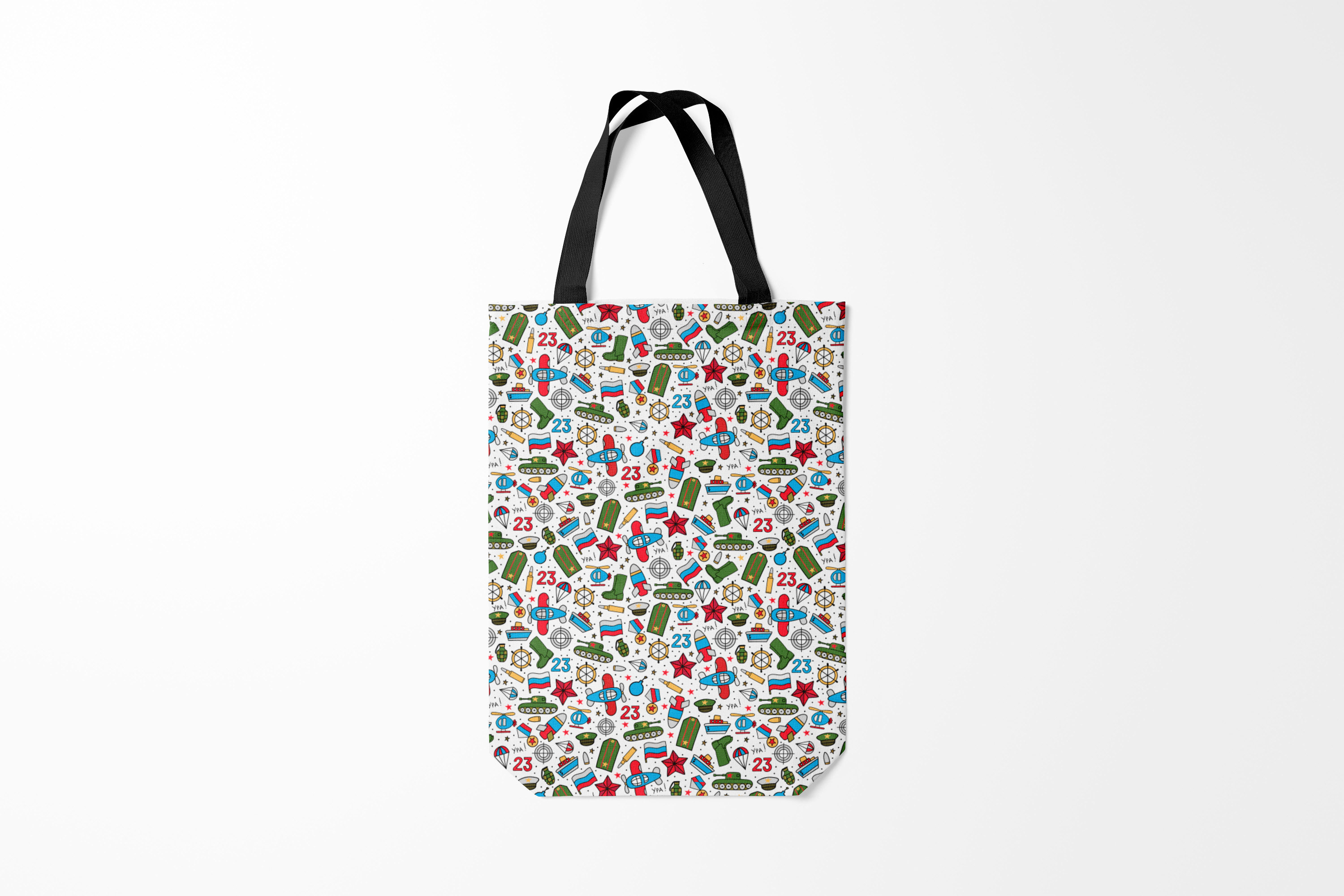 

Сумка шoппер унисекс Burnettie 23 Февраля, белый, 23 Февраля