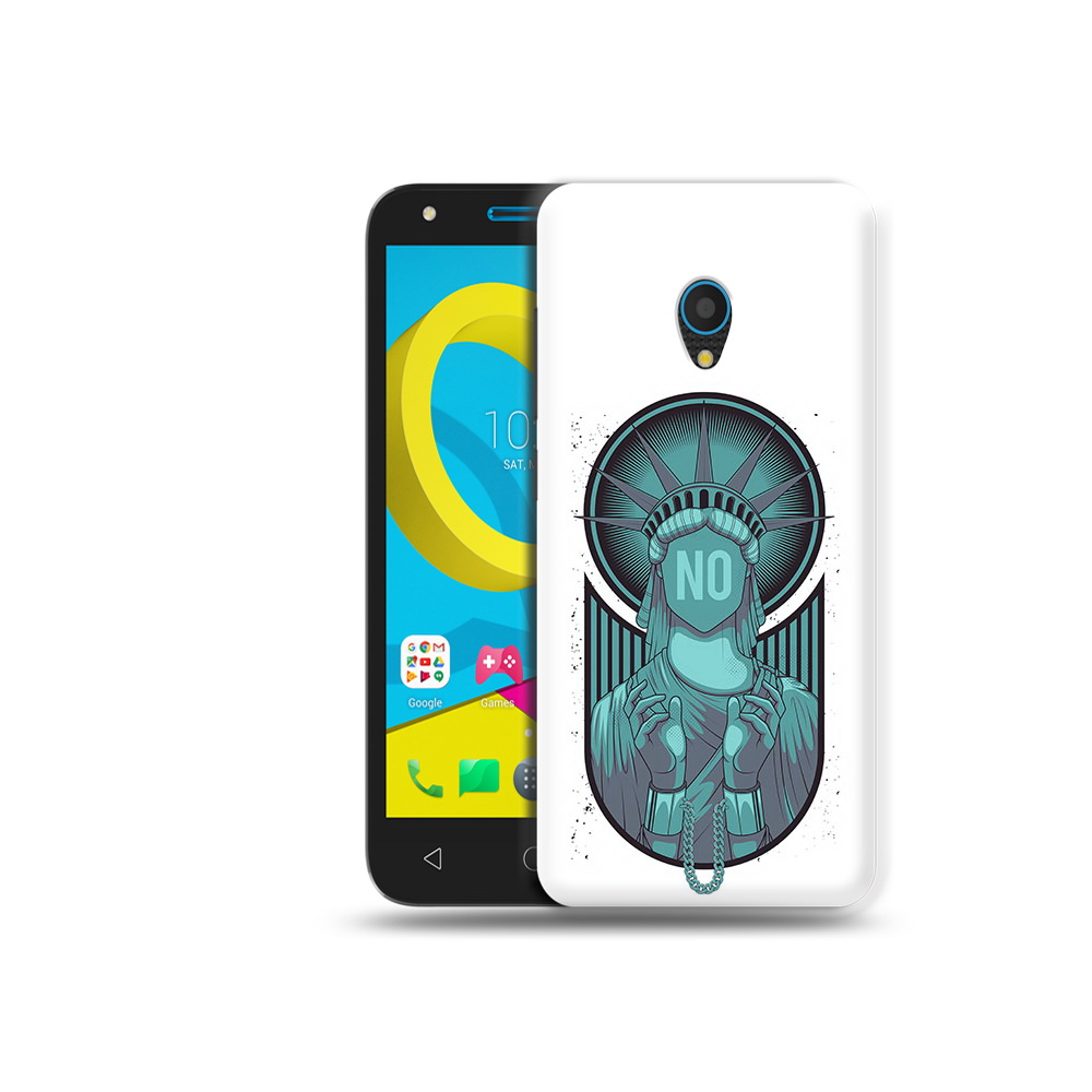 

Чехол MyPads Tocco для Alcatel U5 5047D статуя свободы зеленый (PT134046.676.623), Tocco