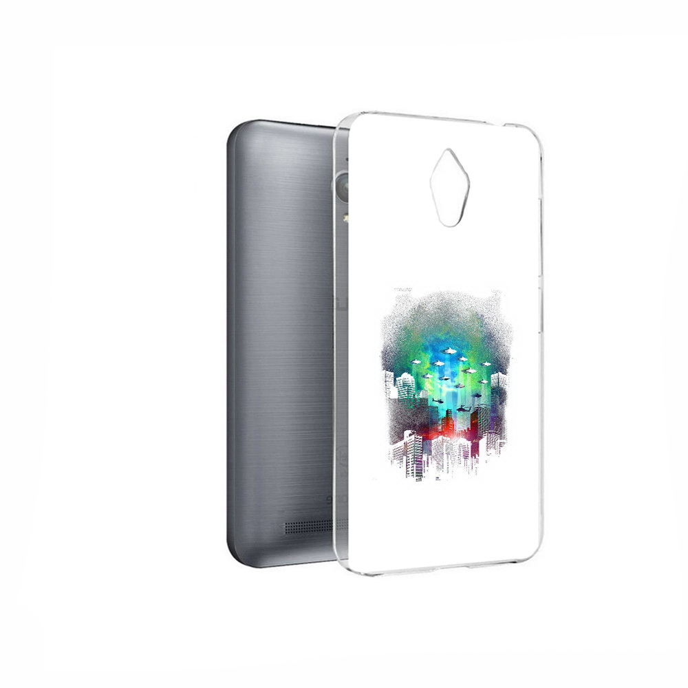 

Чехол MyPads Tocco для Asus ZenFone Go (ZC500TG) город в свечении, Прозрачный, Tocco
