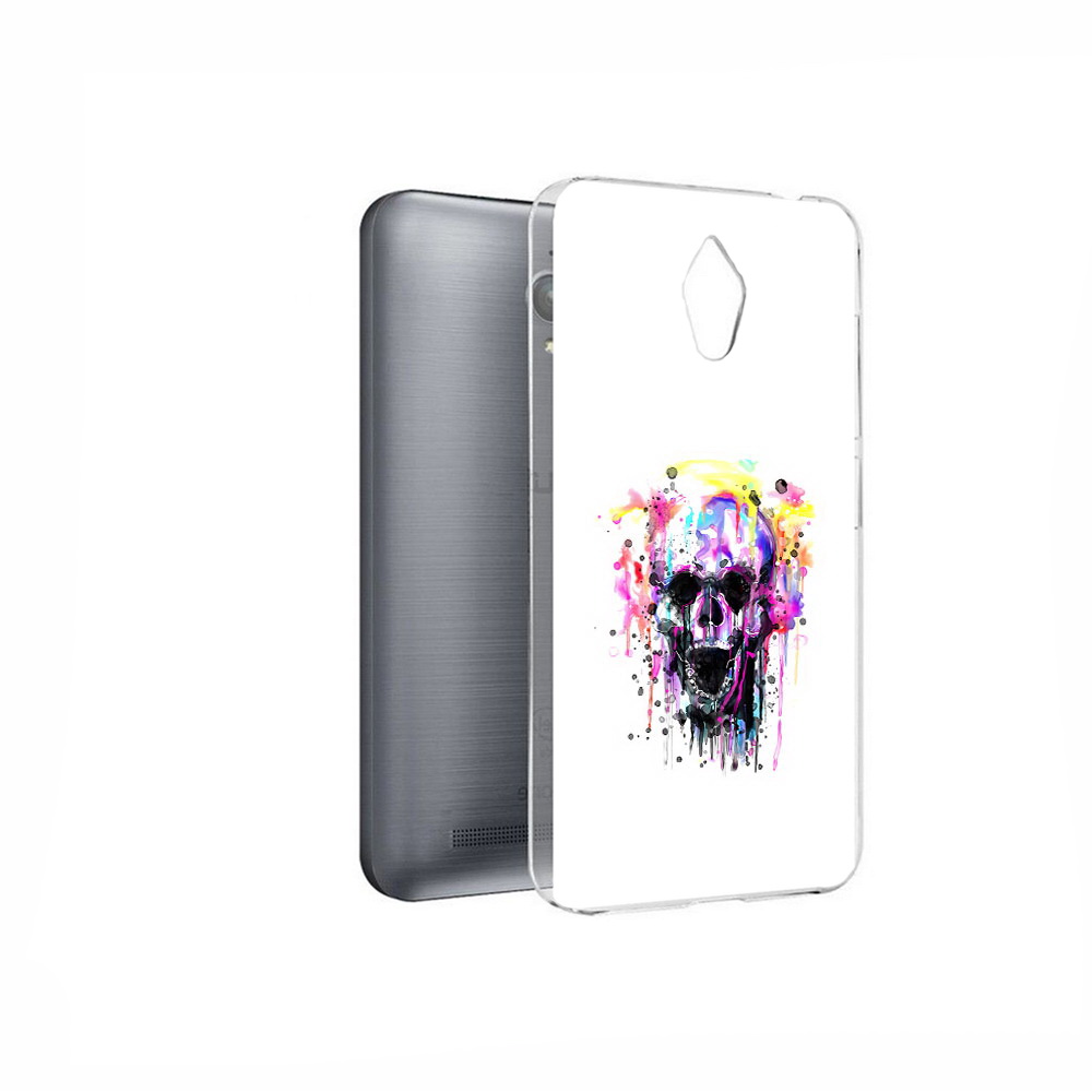 

Чехол MyPads Tocco для Asus ZenFone Go (ZC500TG) граффити череп, Прозрачный, Tocco
