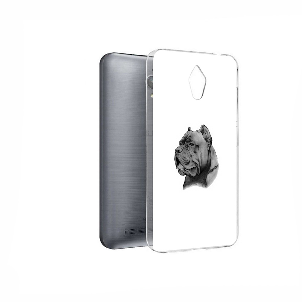 

Чехол MyPads Tocco для Asus ZenFone Go (ZC500TG) грозный бульдог, Прозрачный, Tocco
