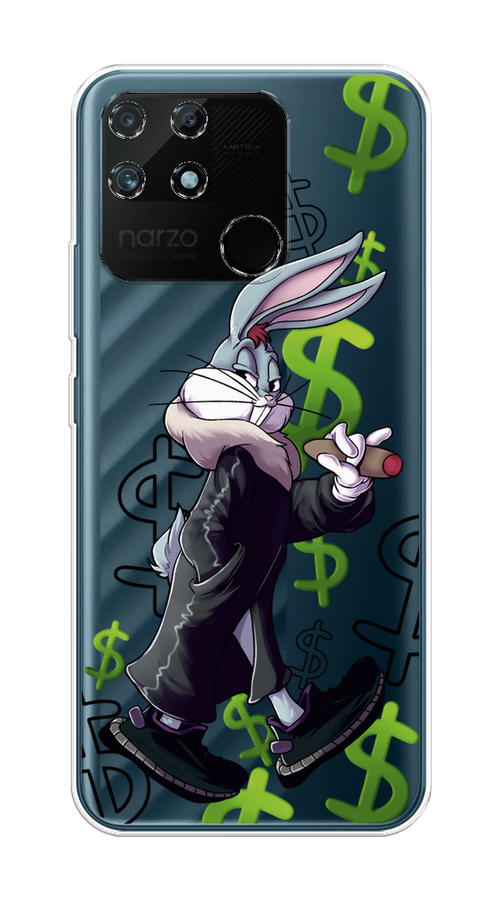 

Чехол на Realme Narzo 50A "Rich Bugs Bunny", Зеленый;черный;голубой, 258450-6