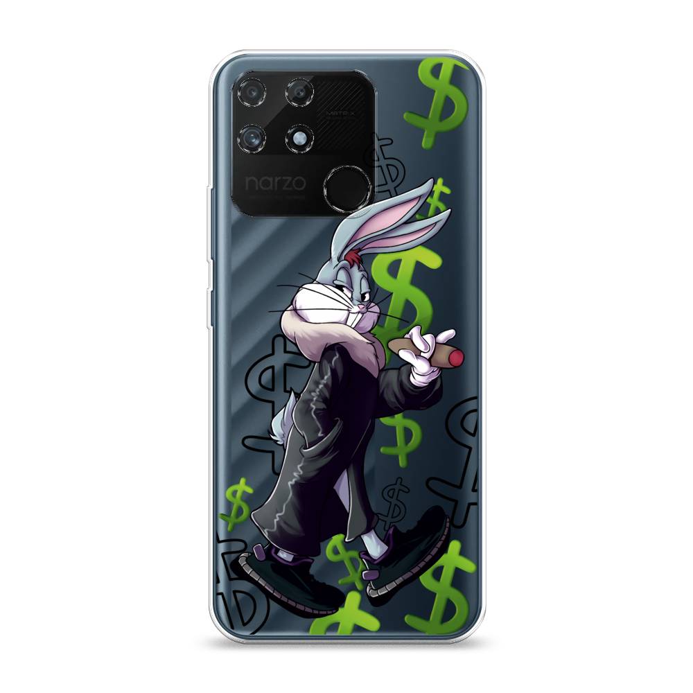 Чехол на Realme Narzo 50A Rich Bugs Bunny