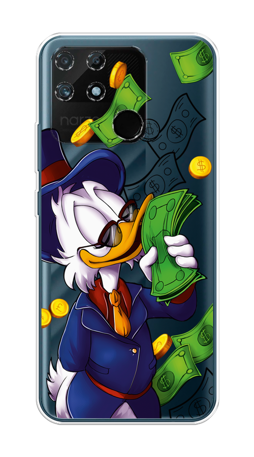 

Чехол на Realme Narzo 50A "Scrooge McDuck with Money", Синий;зеленый;белый, 258450-6