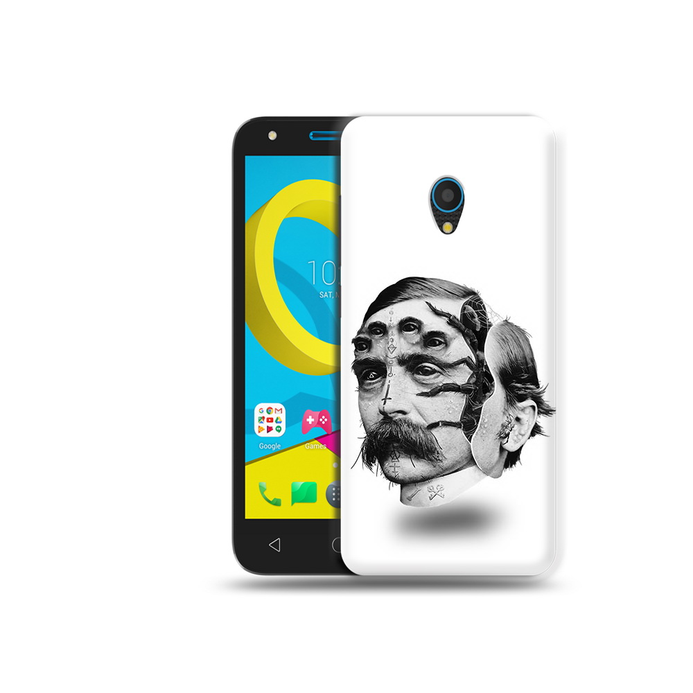 

Чехол MyPads Tocco для Alcatel U5 5047D страшное лицо мужчины (PT134046.676.629), Tocco