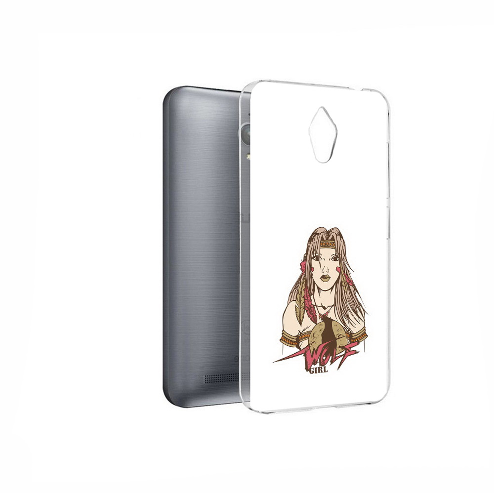 

Чехол MyPads Tocco для Asus ZenFone Go (ZC500TG) девушка волк, Прозрачный, Tocco