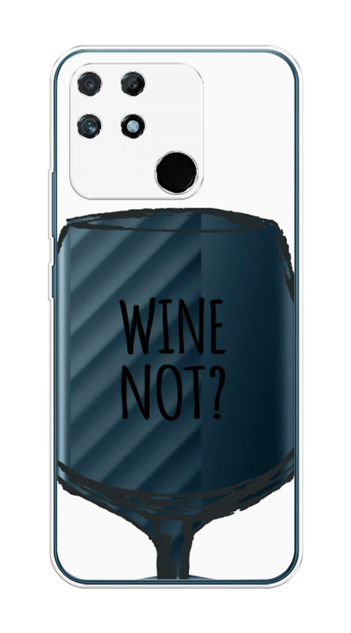 

Чехол на Realme Narzo 50A "Wine not white", Белый, 258450-6