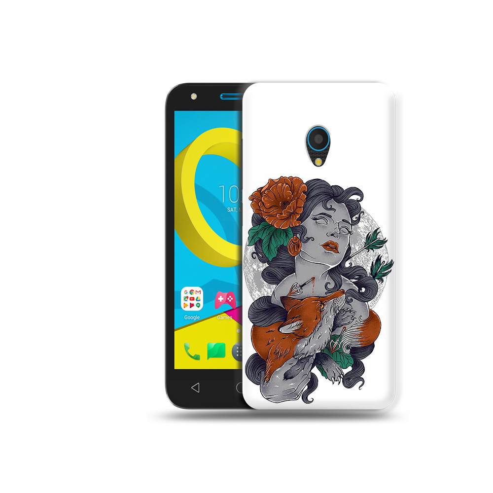 

Чехол MyPads Tocco для Alcatel U5 5047D темная девушка с лисой (PT134046.676.639), Tocco