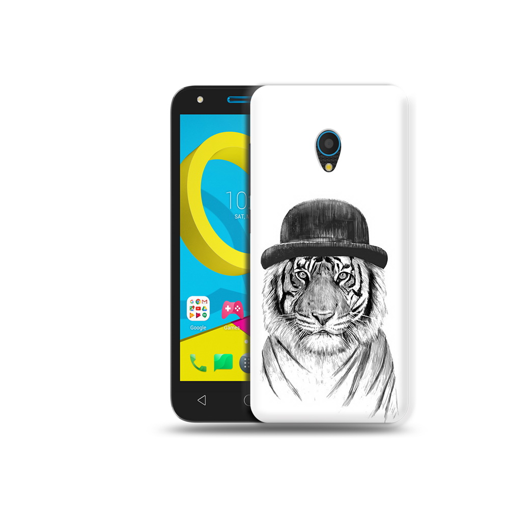 

Чехол MyPads Tocco для Alcatel U5 5047D тигр британец (PT134046.676.641), Tocco