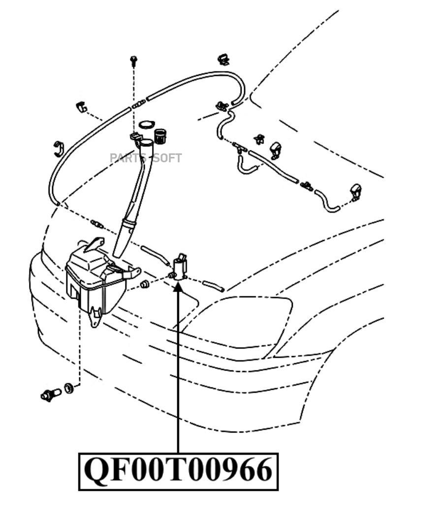 Моторчик омывателя QUATTRO FRENI QF00N00071  1шт