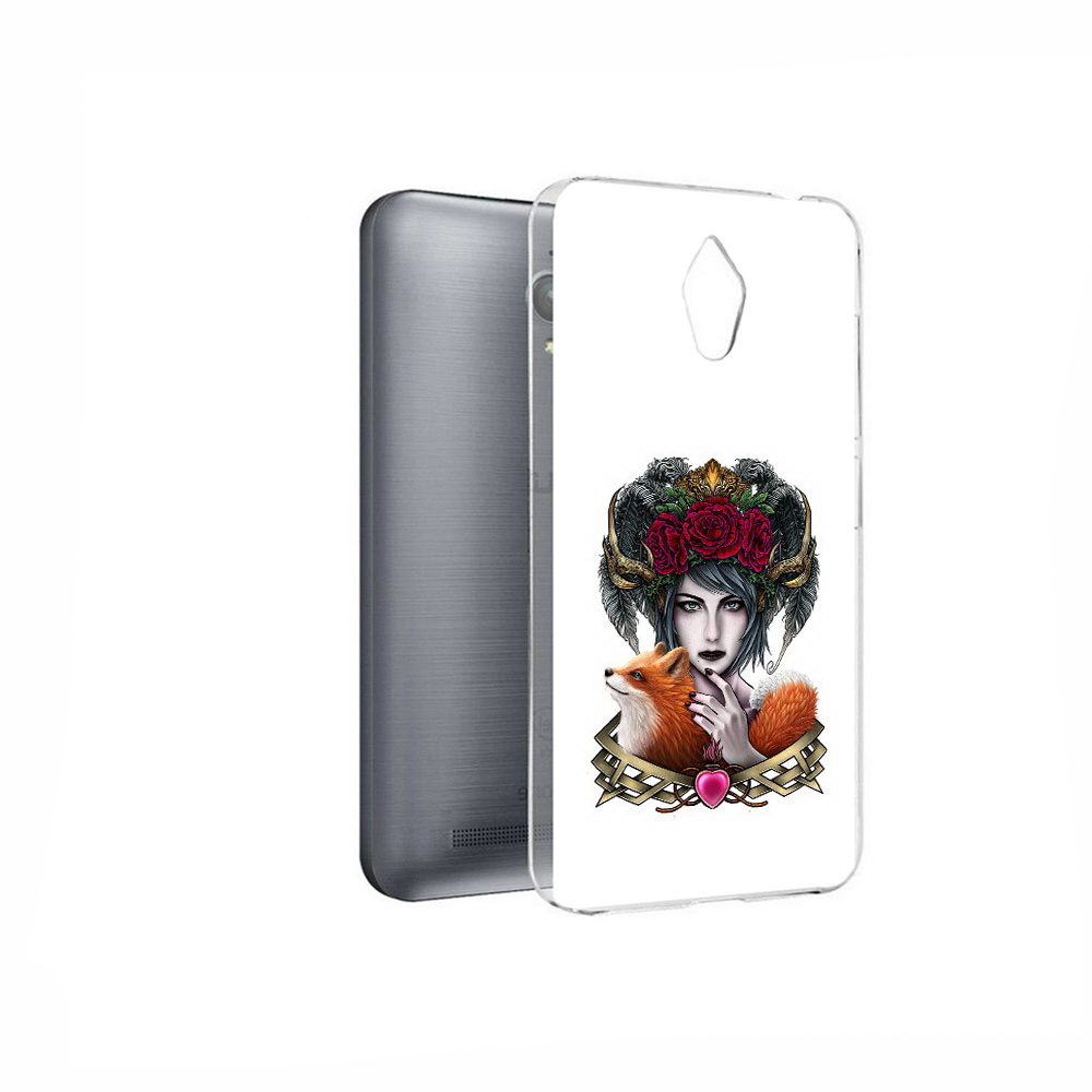 

Чехол MyPads Tocco для Asus ZenFone Go (ZC500TG) девушка с лисой, Прозрачный, Tocco