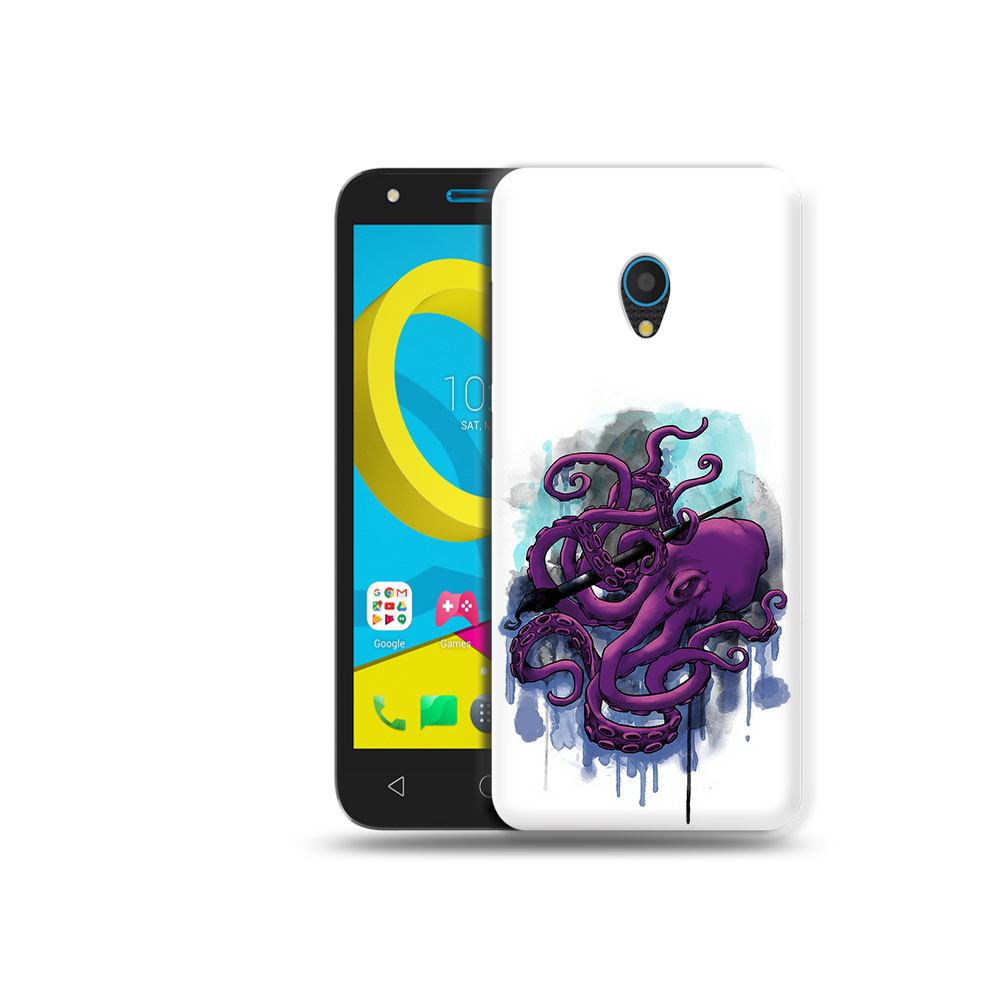 

Чехол MyPads Tocco для Alcatel U5 5047D фиолетовый осьминог (PT134046.676.658), Tocco