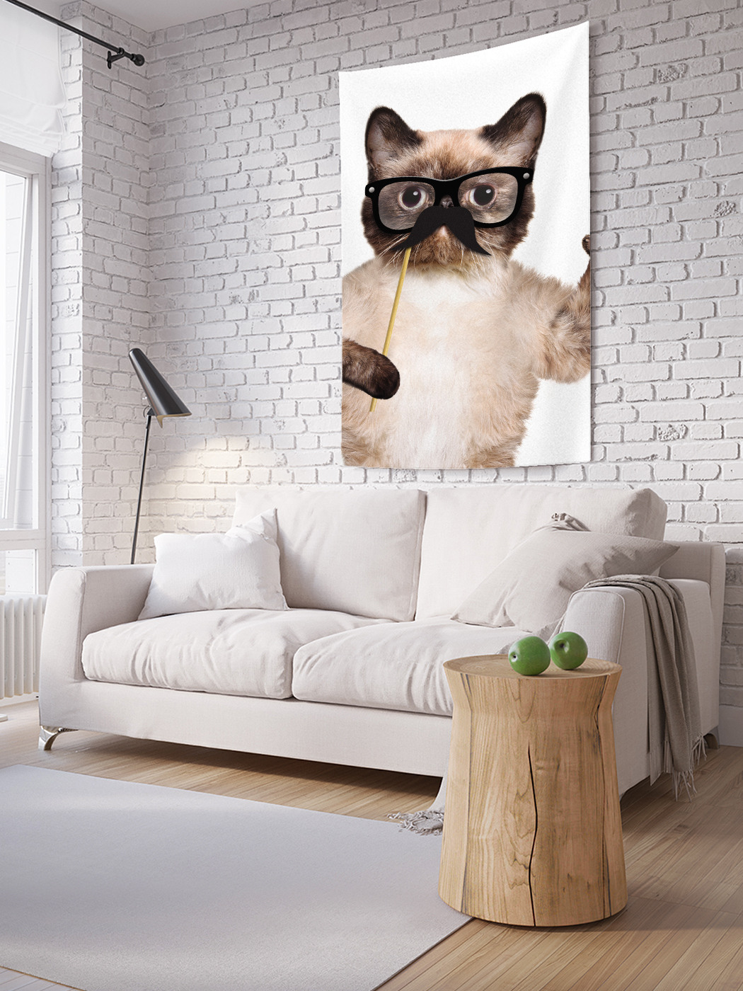 

Вертикальное фотопанно на стену JoyArty Кот юморист 100x150 см, Кот юморист