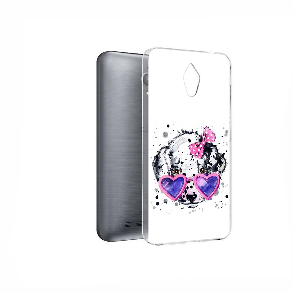 

Чехол MyPads Tocco для Asus ZenFone Go (ZC500TG) долматинец в очках, Прозрачный, Tocco