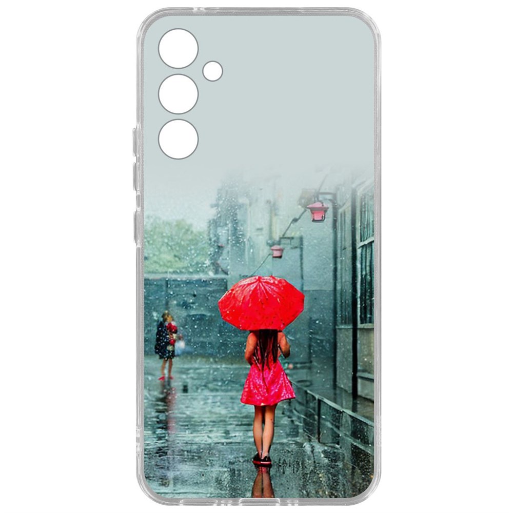 

Чехол-накладка Case Красный зонтик для Samsung Galaxy A34 5G, Прозрачный