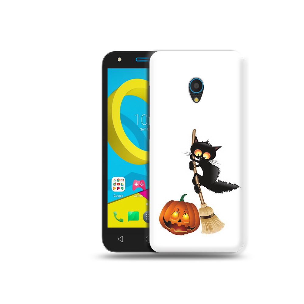 

Чехол MyPads Tocco для Alcatel U5 5047D хэлуинский котик (PT134046.676.667), Tocco